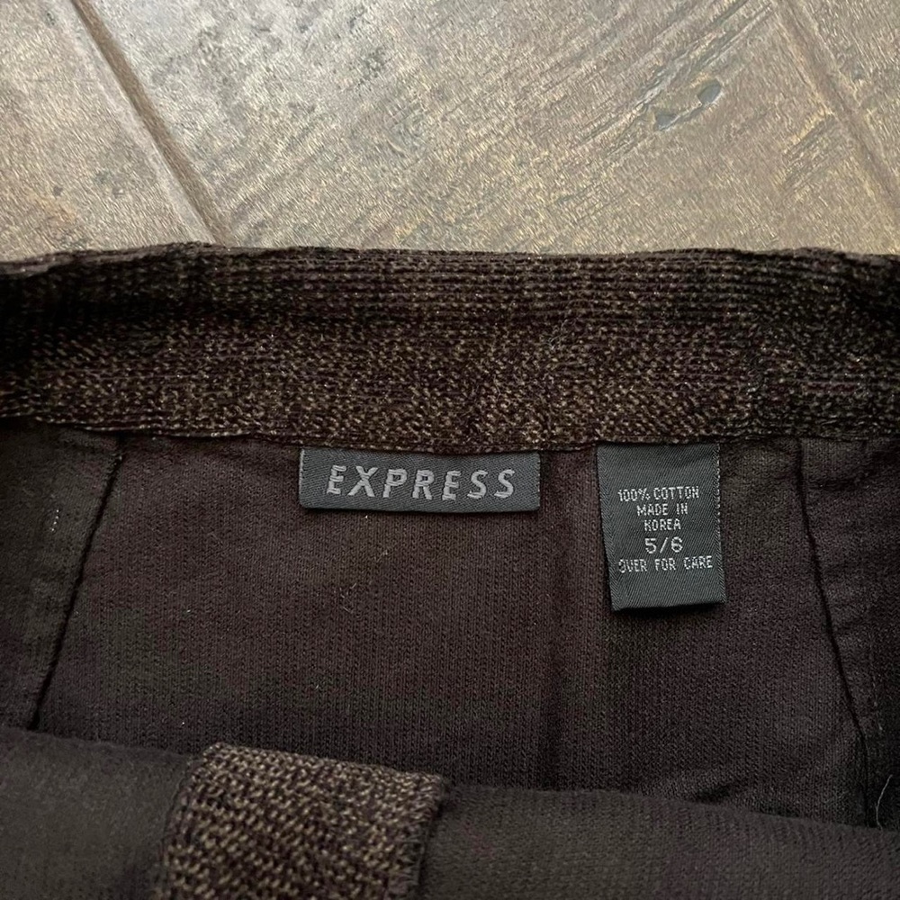 90s Y2k Vintage Express Brown Mini Skirt - image 2